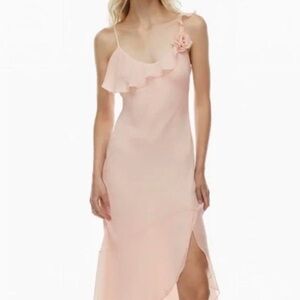 Aritzia Wilfred Engage dress light pink